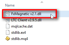 Check the Libraries folder;Check if the DLL file of the FxMagnetic exists inside the 