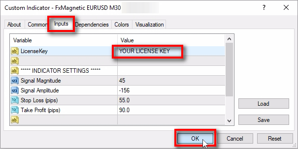 Enter your License Key;Switch to the 