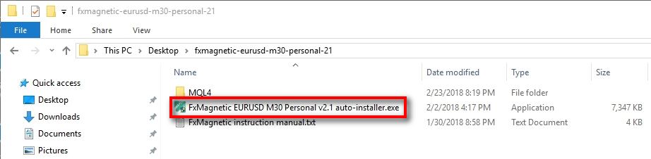 Run the FxMagnetic auto-installer;Double click on the auto-installer to start the installation process.