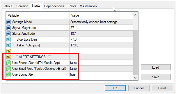 FxMagnetic Alert Settings - Notifications